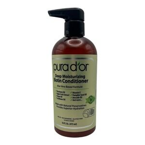 Pura D'or - Deep Moisturizing Biotin Conditioner (16 oz) - Aloe Vera Based